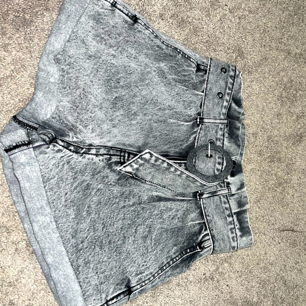 Black Shorts With Belt